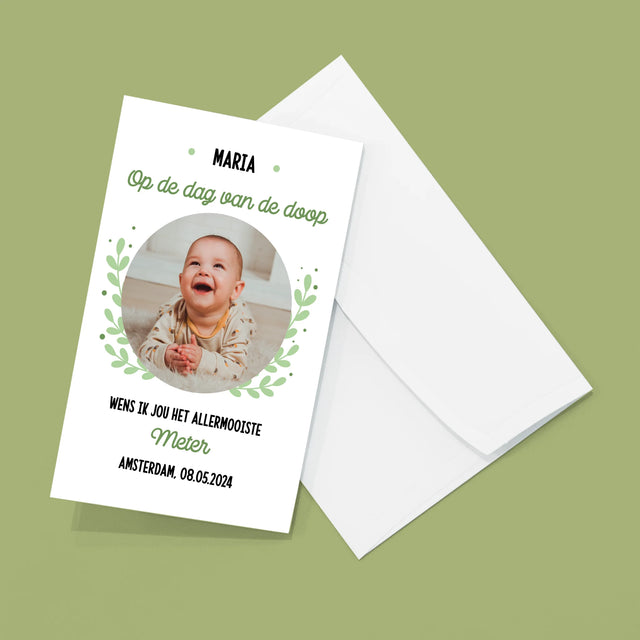 Foto En Handtekening: Ter Gelegenheid Van De Doop - Grote Harmonica Van Foto'S