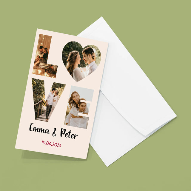 Woord Van Foto'S: Love Met Jouw Foto'S - Grote Harmonica Van Foto'S