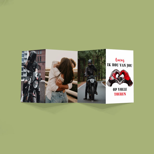 Foto En Handtekening: Ik Hou Van Jou Op Volle Toeren - Grote Harmonica Van Foto'S