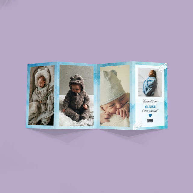 Fotocollage: Verzoek Om Peter Te Worden - Grote Harmonica Van Foto'S