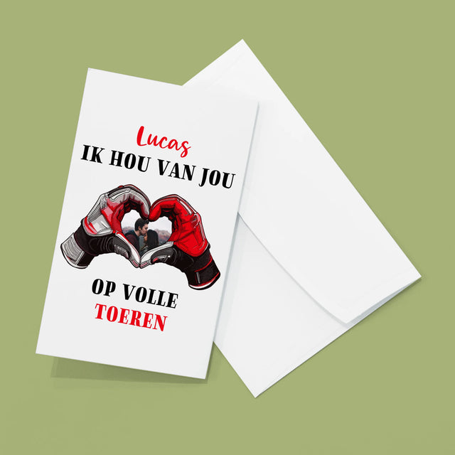 Foto En Handtekening: Ik Hou Van Jou Op Volle Toeren - Grote Harmonica Van Foto'S