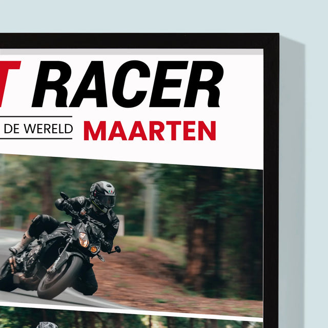 Omslag Van Tijdschrift: Best Racer - Afdruk Met Frame 30X40 (Verticaal)
