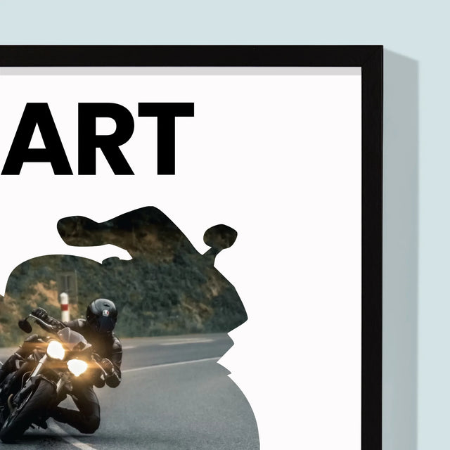 Vorm Van Foto'S: Just Ride - Afdruk Met Frame 30X40 (Verticaal)