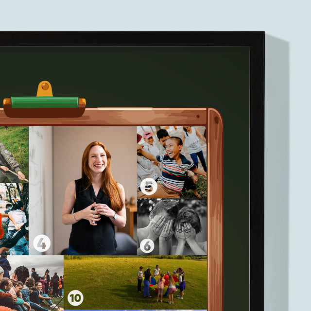 Vorm Van Foto'S: Een Leraar Is Meer Dan Dat - Afdruk Met Frame 30X40 (Verticaal)