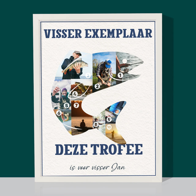 Vorm Van Foto'S: Vissers Exemplaar - Afdruk Met Frame 30X40 (Verticaal)