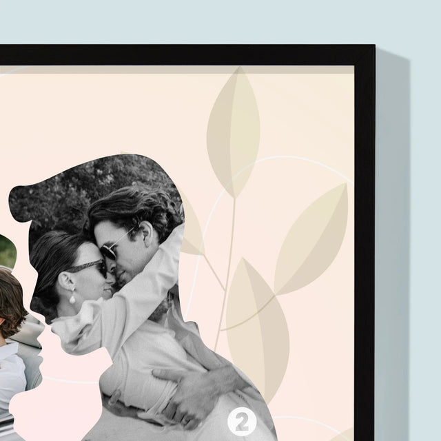 Vorm Van Foto'S: Verliefd Koppel - Afdruk Met Frame 30X40 (Verticaal)
