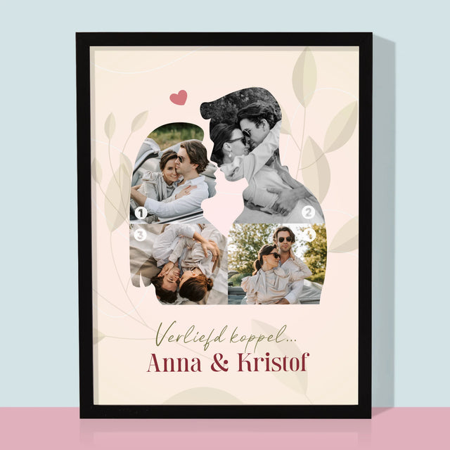 Vorm Van Foto'S: Verliefd Koppel - Afdruk Met Frame 30X40 (Verticaal)