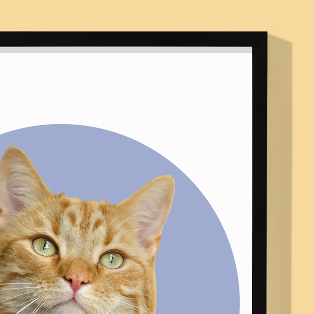 Foto: Jouw Kat - Afdruk Met Frame 30X40 (Verticaal)