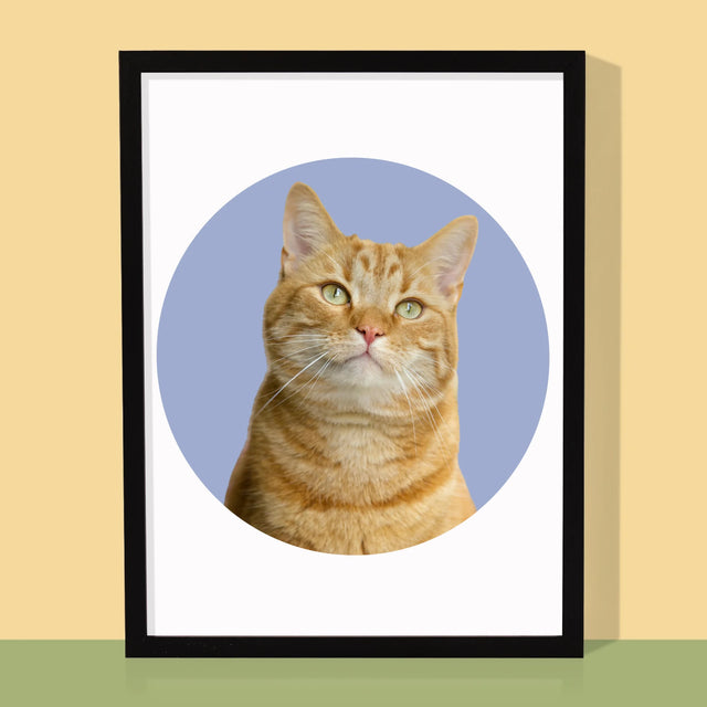 Foto: Jouw Kat - Afdruk Met Frame 30X40 (Verticaal)