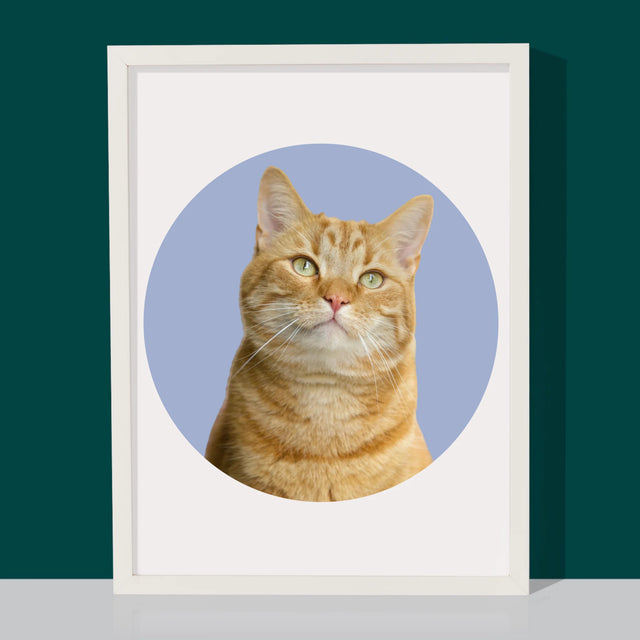 Foto: Jouw Kat - Afdruk Met Frame 30X40 (Verticaal)