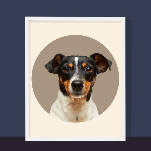 Foto: Jouw Hond - Afdruk Met Frame 30X40 (Verticaal)