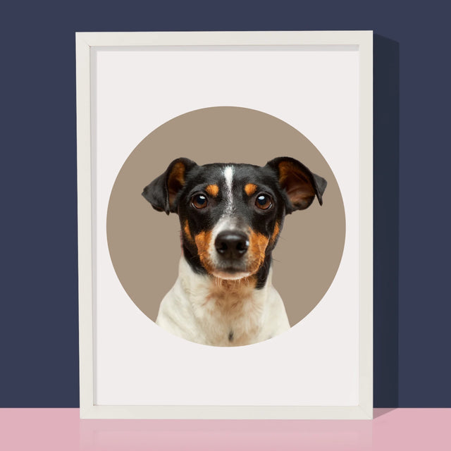 Foto: Jouw Hond - Afdruk Met Frame 30X40 (Verticaal)