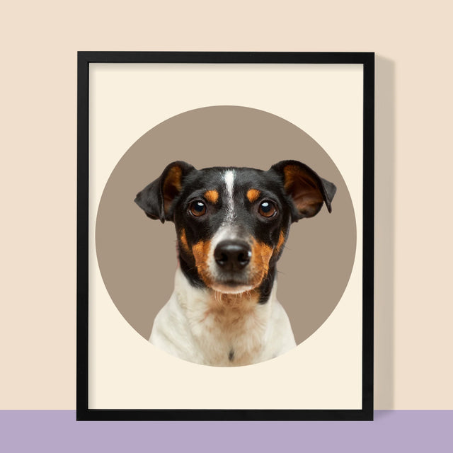 Foto: Jouw Hond - Afdruk Met Frame 30X40 (Verticaal)