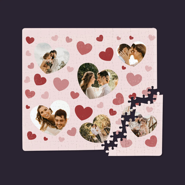 Fotocollage: Hartjes Foto'S - Puzzel