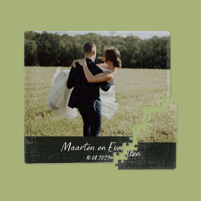Foto En Handtekening: Trouwfoto - Puzzel