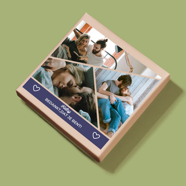 Fotocollage: Bedankt, Dat Je Er Bent - Puzzel