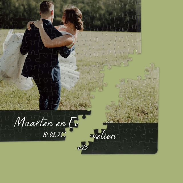 Foto En Handtekening: Trouwfoto - Puzzel
