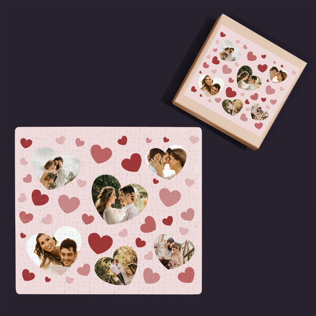 Fotocollage: Hartjes Foto'S - Puzzel