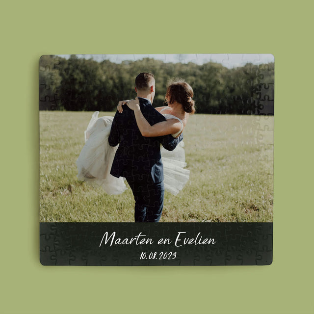 Foto En Handtekening: Trouwfoto - Puzzel