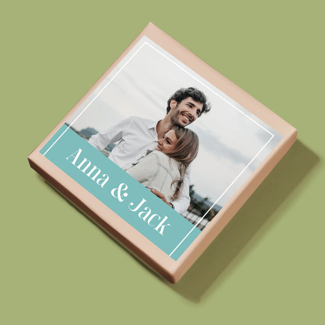 Fotocollage: Namen, Koppel - Puzzel