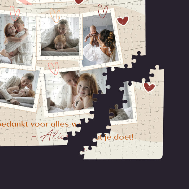 Fotocollage: Ik Hou Van Jou, Mama - Puzzel