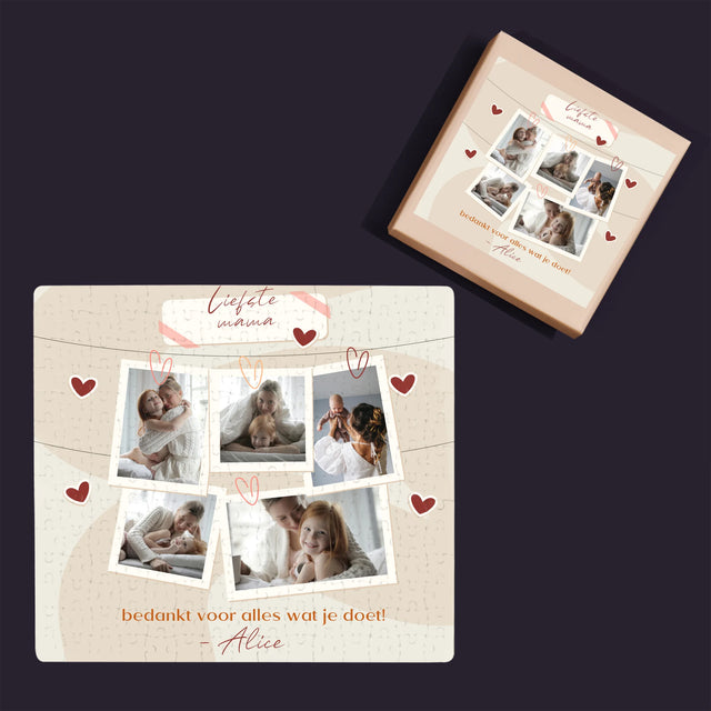 Fotocollage: Ik Hou Van Jou, Mama - Puzzel