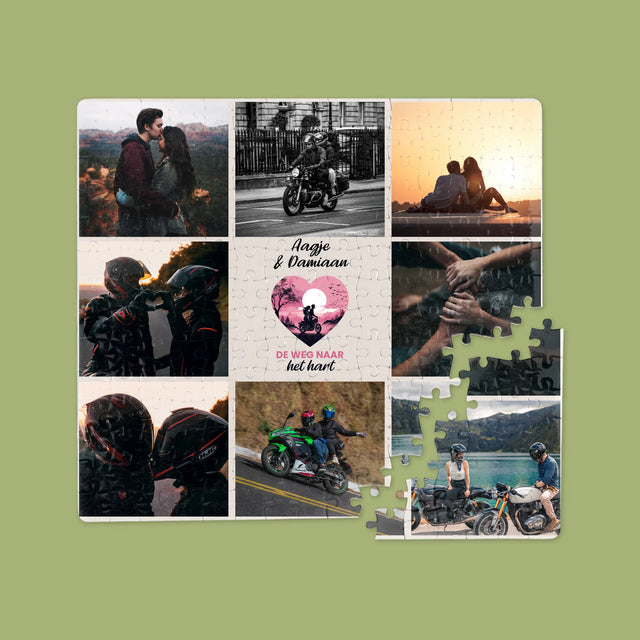 Fotocollage: De Weg Naar Het Hart - Puzzel