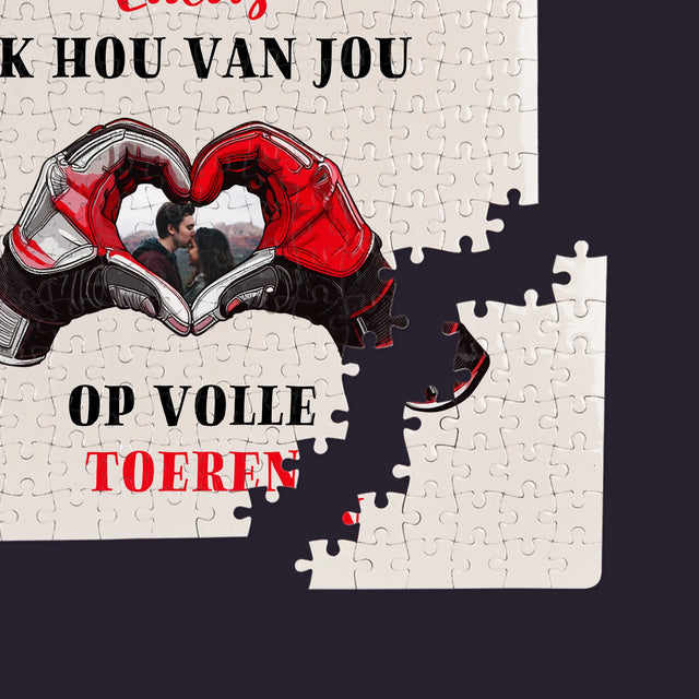 Foto En Handtekening: Ik Hou Van Jou Op Volle Toeren - Puzzel