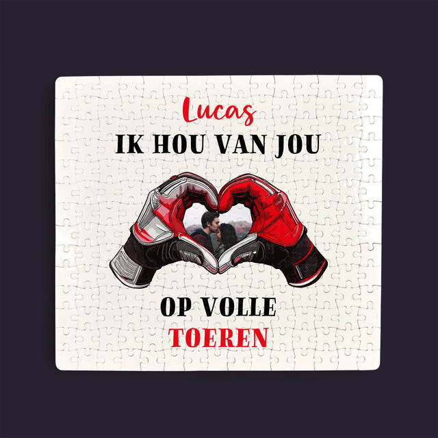 Foto En Handtekening: Ik Hou Van Jou Op Volle Toeren - Puzzel