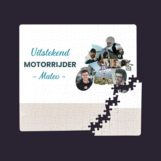 Vorm Van Foto'S: Uitstekend Motorrijder - Puzzel