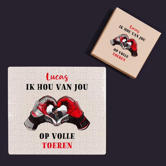 Foto En Handtekening: Ik Hou Van Jou Op Volle Toeren - Puzzel