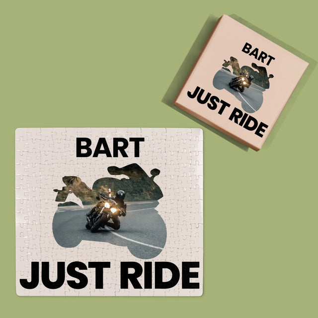 Vorm Van Foto'S: Just Ride - Puzzel