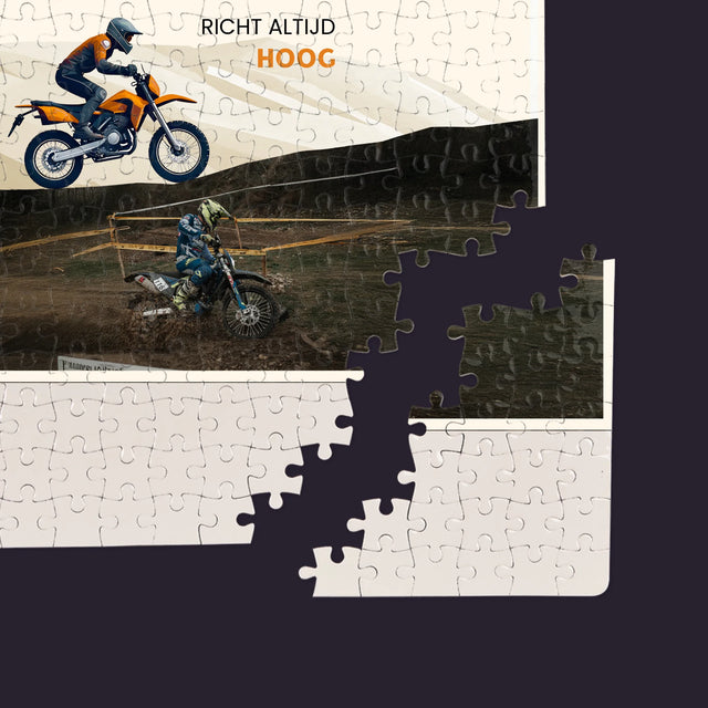 Foto En Handtekening: Richt Altijd Hoog - Puzzel