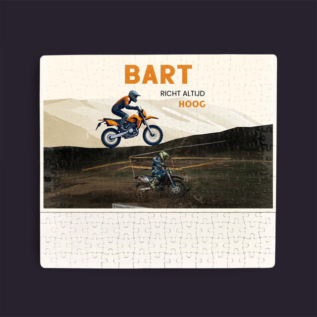 Foto En Handtekening: Richt Altijd Hoog - Puzzel