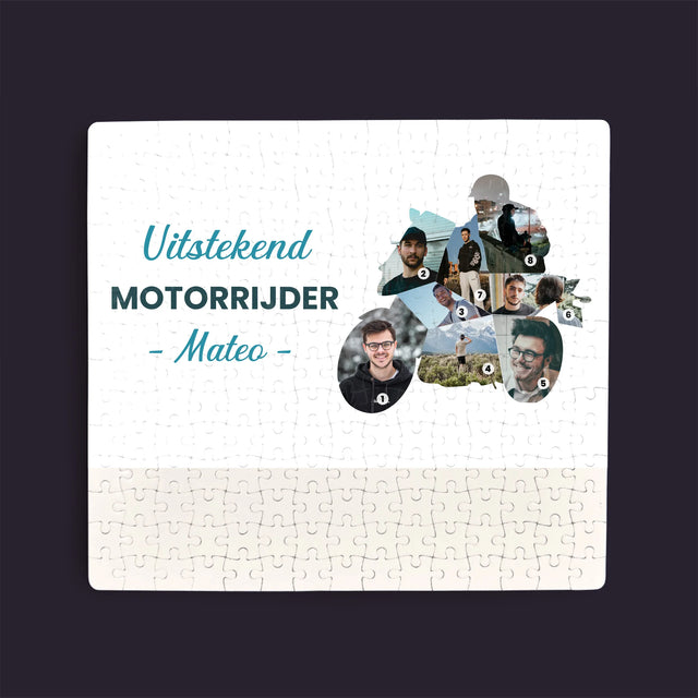 Vorm Van Foto'S: Uitstekend Motorrijder - Puzzel