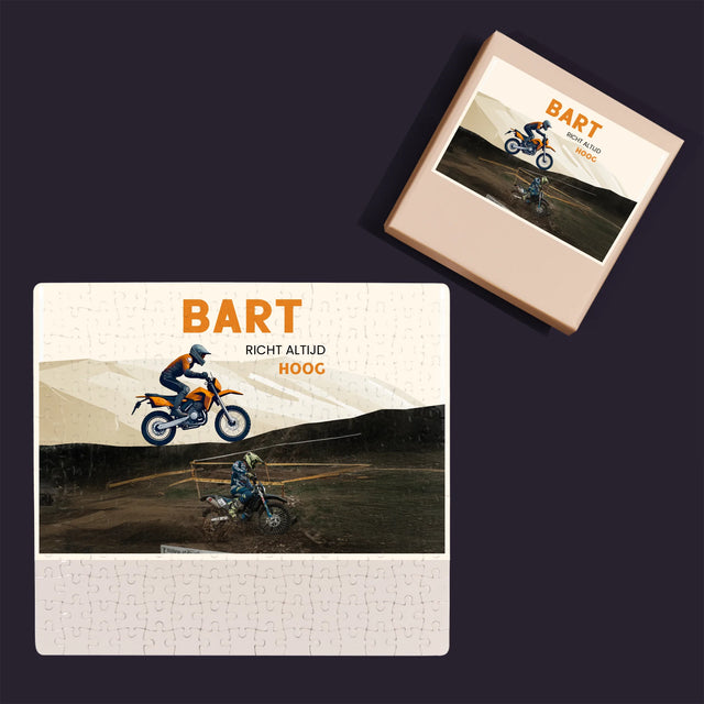 Foto En Handtekening: Richt Altijd Hoog - Puzzel