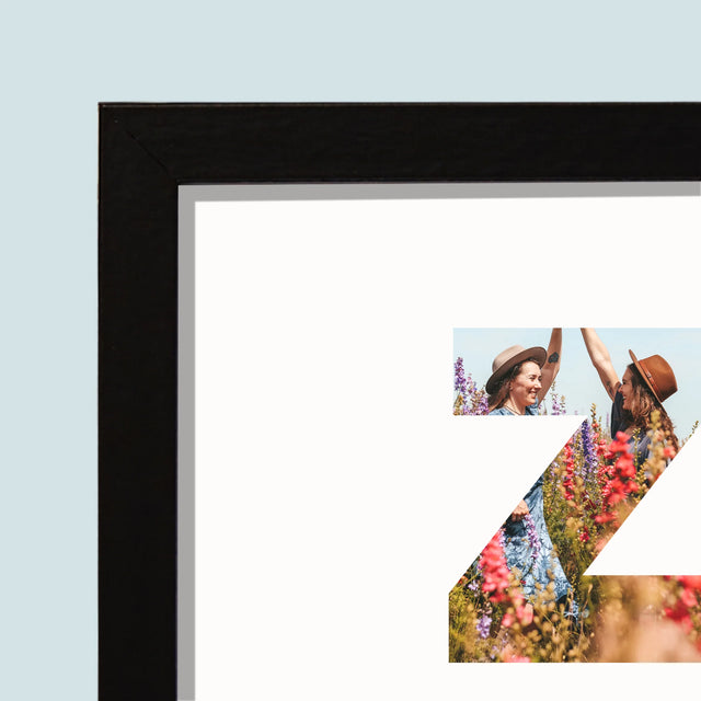 Woord Van Foto'S: Zus - Afdruk Met Frame 20X40 (Horizontaal)