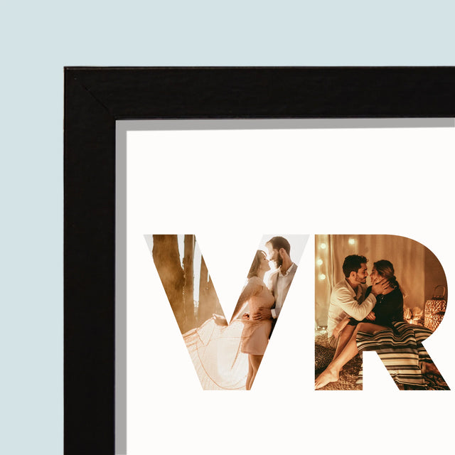 Woord Van Foto'S: Vrouw - Afdruk Met Frame 20X40 (Horizontaal)