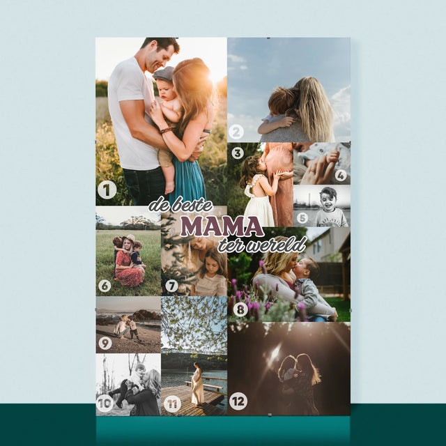 Fotocollage: De Beste Mama Ter Wereld - Poster