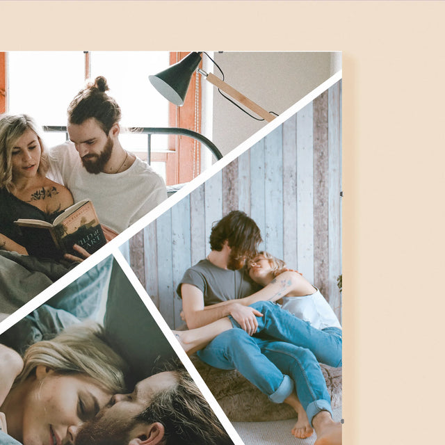 Fotocollage: Bedankt, Dat Je Er Bent - Poster