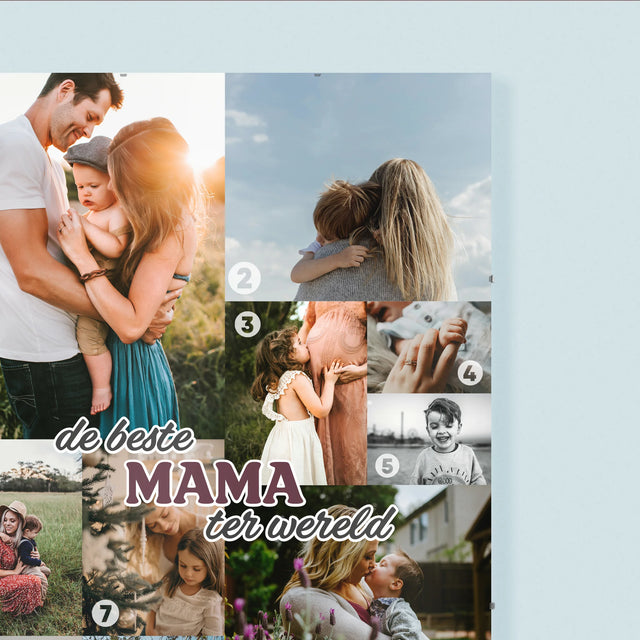 Fotocollage: De Beste Mama Ter Wereld - Poster
