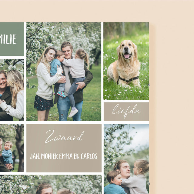 Fotocollage: Collage Familie - Poster