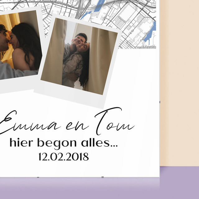 Stadsplastadsplattegrond: Stadskaart: Waar Alles Begon - Poster