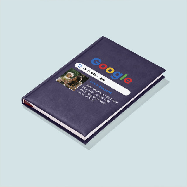 Foto En Handtekening: Beste Papa, Google-Score - Notitieboek