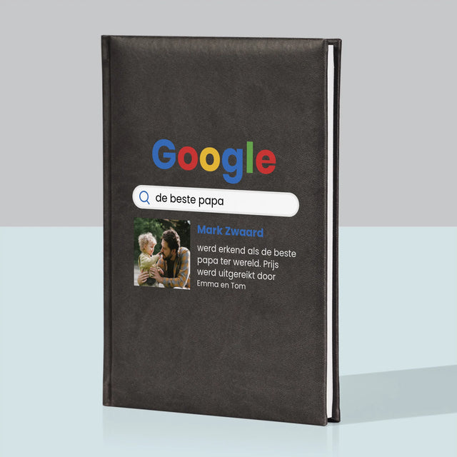 Foto En Handtekening: Beste Papa, Google-Score - Notitieboek