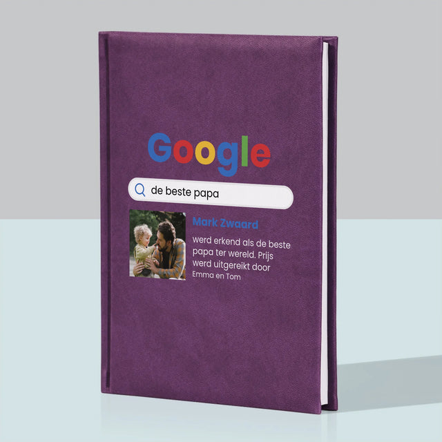 Foto En Handtekening: Beste Papa, Google-Score - Notitieboek