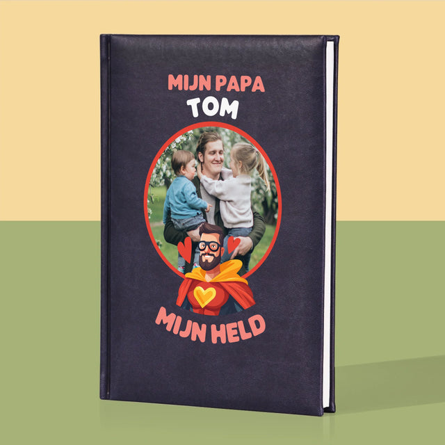 Foto En Handtekening: Papa, Mijn Held - Notitieboek