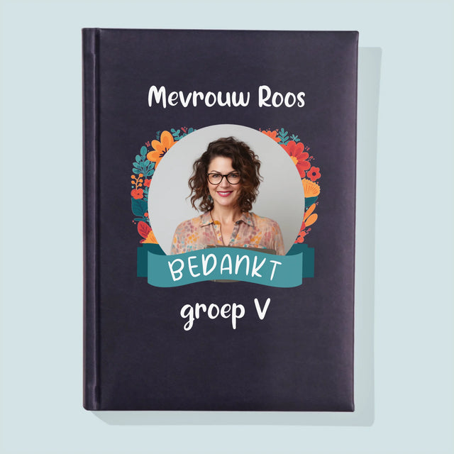 Foto En Handtekening: Bedankt, Kleuterjuf - Notitieboek