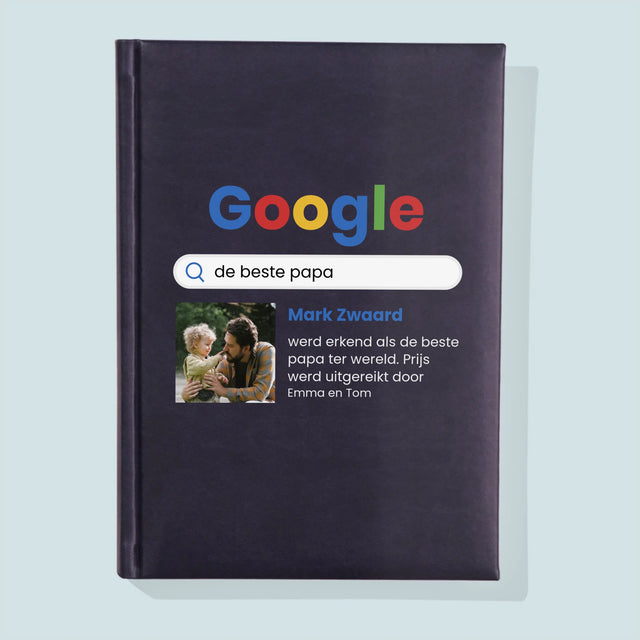 Foto En Handtekening: Beste Papa, Google-Score - Notitieboek