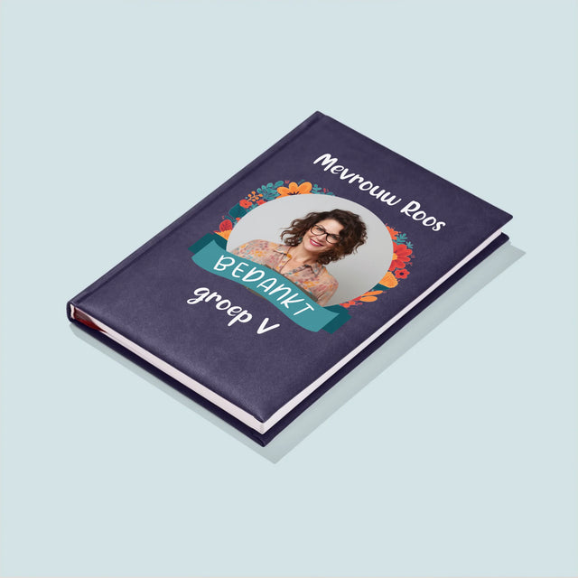 Foto En Handtekening: Bedankt, Kleuterjuf - Notitieboek